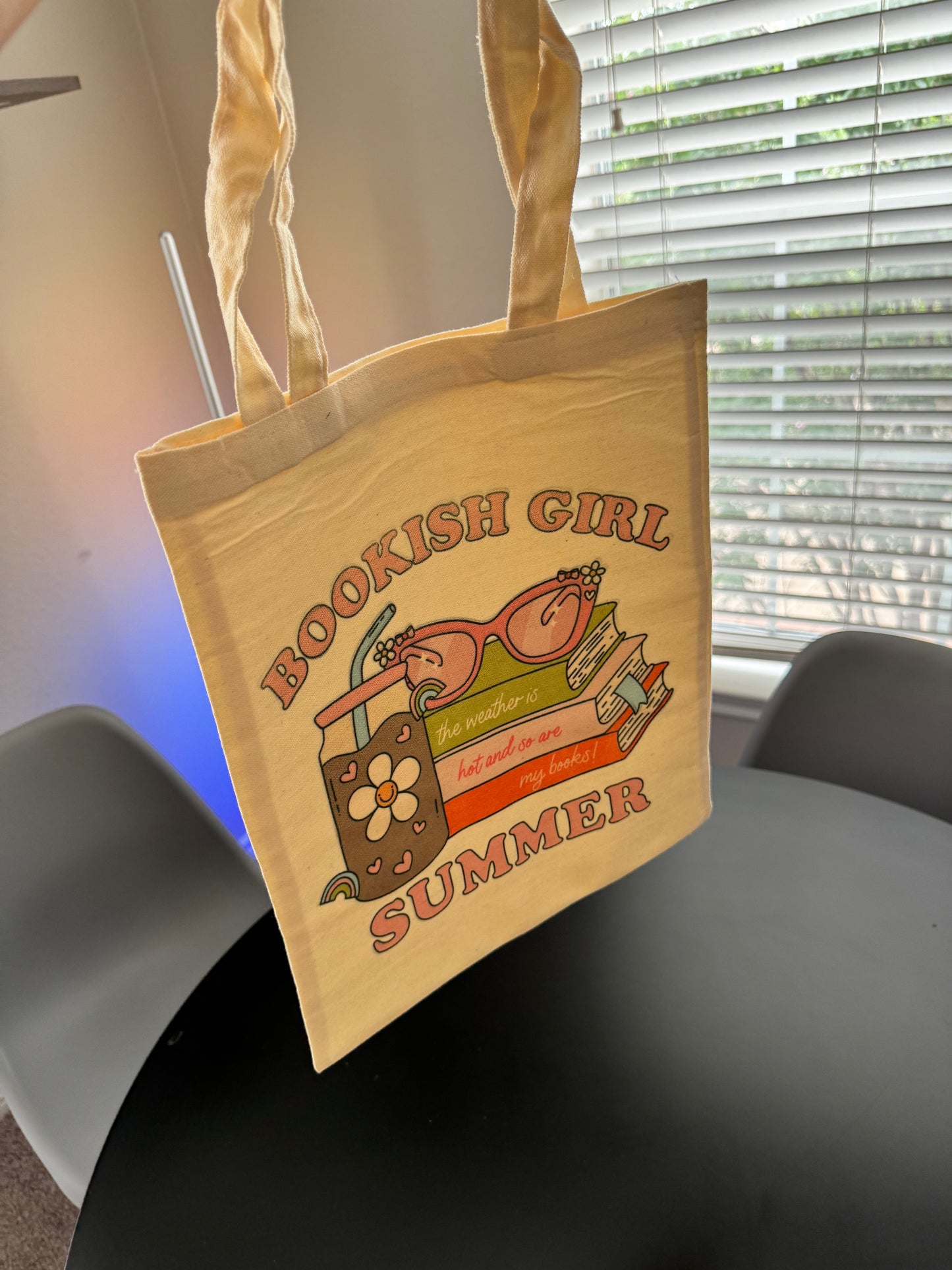 Bookish Girl Summer Tote Bag